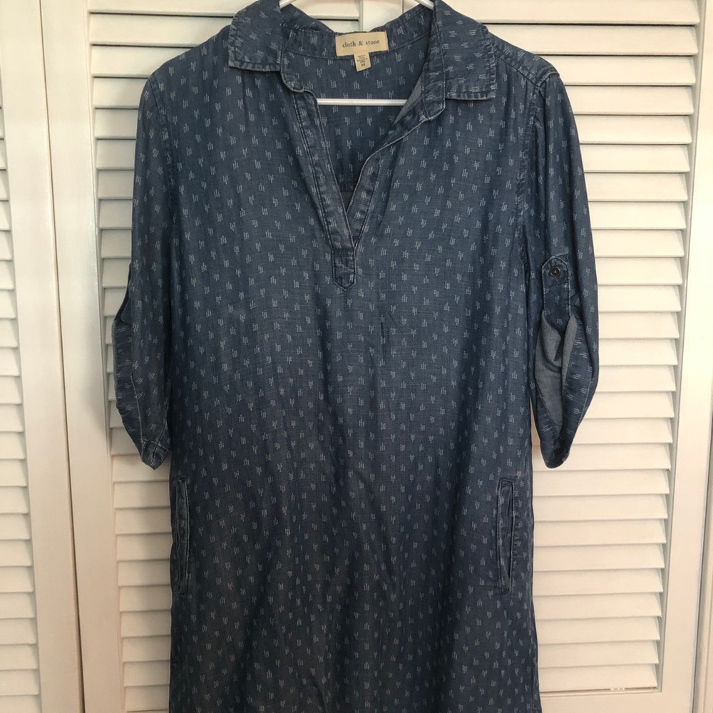 Cloth & Stone chambray tunic dress